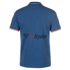 เสื้อโปโลผ้าฝ้ายแขนสั้นสำหรับผู้ชายเสื้อโปโลผ้าฝ้าย100% ดีไซน์ตามสั่ง - Product Image 2