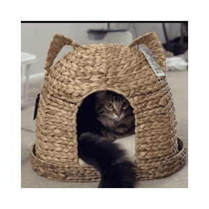 ที่นอนสัตว์เลี้ยงทำจากผักตบชวา รุ่นพรีเมียม ถักเป็นเส้น วัสดุ: แถบผักตบชวาแห้ง; ใช้สำหรับ: ที่พักผ่อนสัตว์เลี้ยงในร่ม; ผลิตในเวียดนาม งานฝีมือ - Product Image 1