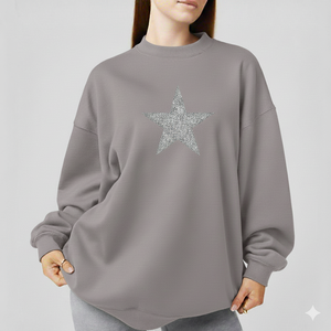 Sudadera Holgada de Cuello Alto para Mujer, Estilo Informal, para Invierno, Ropa de Calle para Uso Diario - Product Image 1