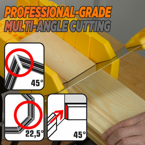 One99 Multifunction Fixed Clamp Miter Box <strong>Saw</strong> Woodworking Multi-Angle <strong>Hand</strong> <strong>Saw</strong> for Wood Gypsum Cutting Plastic Handle with Box - Product Image 5