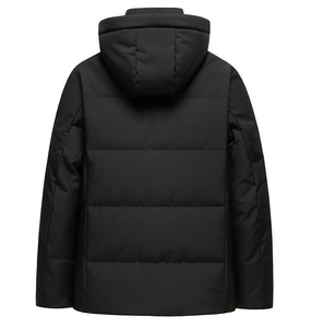 Chaquetas acolchadas de poliéster ligeras y finas para hombre con logotipo personalizado para invierno, cuello levantado, calidez ecológica para exteriores - Product Image 4