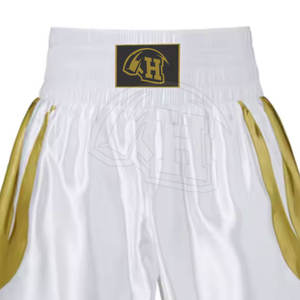 Pantalones cortos de boxeo OEM de ropa de lucha profesional con diseño personalizado Pantalones cortos de boxeo con logotipo personalizado para hombres - Product Image 2