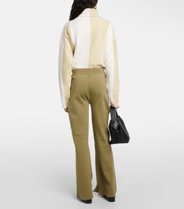 Pantalones de chándal acampanados de cintura alta para mujer, pantalones ODM informales con decoración de encaje, entrega de verano, tela duradera - Product Image 5