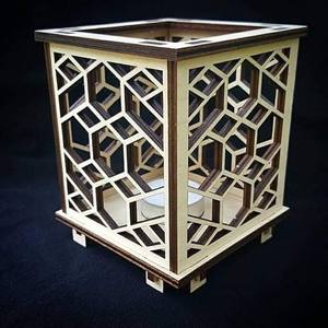 Elegante soporte de quemador de incienso de madera, recogedores de cenizas para decoración del hogar, ocasiones de Pascua, características de otros portavelas, tarros de velas - Product Image 1