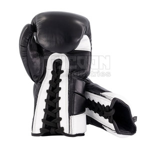 Gants de boxe à lacets Gants de boxe de qualité supérieure pas cher Prix Gants de boxe à lacets Tissu en cuir Vêtements pour jeunes - Product Image 6