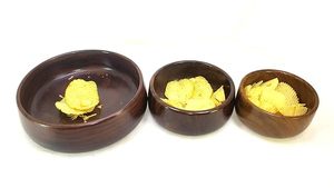 Tazón de madera elegante hecho a mano para cocina, oficina o servicio de frutas, diseño intrincado, multiusos, precio bajo - Product Image 6