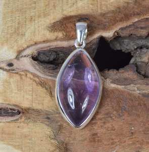 Pendentif en argent sterling 925 avec améthyste, fait à la main, pierre de naissance de février, bijoux en pierres précieuses naturelles, collier, cadeaux pour femmes - Product Image 3