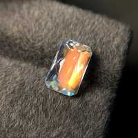 Pierre de Lune Arc-en-ciel Naturelle de Madagascar, Taille Radiant, Gemme Éblouissante, Éclat Vibrant, Magnifique et Élégante, Grade 200g, pour Bijoux et Bagues