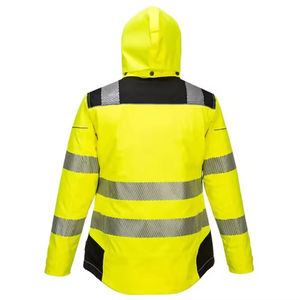 Logo personnalisé OEM ODM Veste de travail épaisse et coupe-vent de sécurité Softshell d'extérieur pour l'hiver Vestes de sécurité à rayures réfléchissantes - Product Image 3