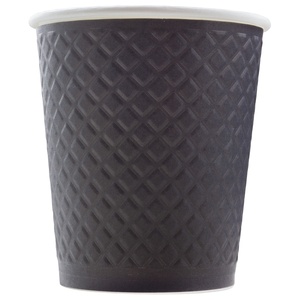 Gobelet en papier artisanal à double paroi gaufré jetable et recyclable, couleur gaufre, 8oz/12oz/16oz - Product Image 4