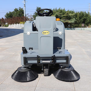 Mini balayeuse électrique compacte à <span class=keywords><strong>3</strong></span> roues, petite balayeuse à batterie pour les rues étroites, les entrepôts - Product Image 1