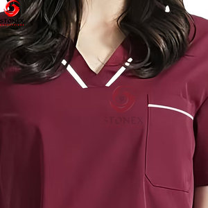 Conjunto de Uniformes Médicos para Mujer Más Vendido - Tejido de Punto, Colores y Logotipos Personalizables, Uniformes Médicos Unisex Transpirables - Product Image 4