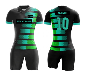 ชุดเล่นฟุตบอลของผู้หญิงผ้าเจอร์ซีย์แห้งเร็วระบายอากาศได้ดีมีสีตามสั่ง - Product Image 3