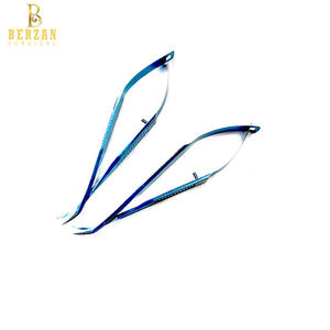 กรรไกรผ่าตัดไทเทเนียมแบบ microsurgery กรรไกรตัดกระจกตาขวาซ้ายอุปกรณ์ผ่าตัดแบบแมนนวลแหล่งที่มาของ vannas ทำจากเหล็ก - Product Image 6