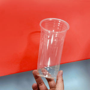 QUANG QUAN haute qualité Transparent à paroi unique 95mm gobelets en plastique jetables clair froid café boisson boisson couvercles - Product Image 1