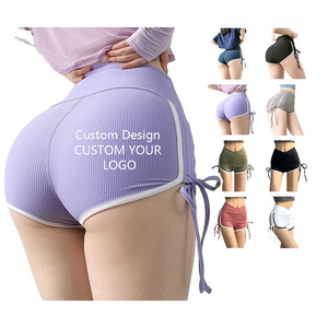 Shorts de sport en maille de haute qualité, personnalisés, pour la course à pied, la salle de sport, les entraînements, les shorts de yoga pour femmes, vêtements de fitness pour femmes - Product Image 3