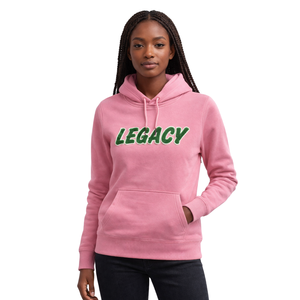 Sudadera con Capucha Rosa Legacy, Ropa de Hermandad Griega, Sudadera Rosa y Verde para Mujer, Estilo Casual y Elegante para Hermandad Universitaria - Product Image 5