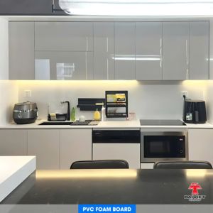 Panel de pared de PVC de carbón de bambú resistente a los rayos UV densidad 0,55g/cm3 1220x2440mm para apartamentos de fábrica de Vietnam - Product Image 5