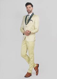 Traje Formal de 5 Piezas Color Pista para Hombre, de Lujo, el Más Vendido, Conjunto Completo a Medida para Negocios y Ocasiones Especiales en Oferta - Product Image 4