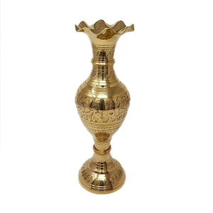 High Quality Brass Flower <b>Vase</b> With <b>Engraving</b> Pewter Finished For Home Decor Table Decorative Flower <b>Vase</b> - Product Image 2