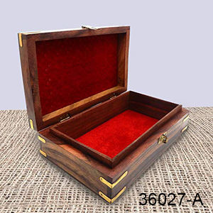 Nouvelle boîte de cartes et de dés en bois meilleure vente boîte décorative en bois naturel boîte de cartes à jouer en bois à vendre - Product Image 3