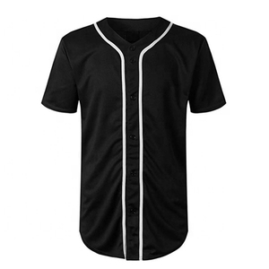 Jersey de béisbol con estampado bordado personalizado para hombre adulto de manga corta de alta calidad 100% poliéster transpirable de secado rápido antiarrugas - Product Image 1