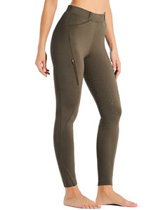 Leggings ecuestres modernas para mujer, mezcla de poliéster y spandex de alta transpirabilidad y elasticidad flexible, diseñadas para el rendimiento en la equitación. - Product Image 1