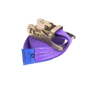 1.5 pouces Violet Polyester Ceinture Sangles À Cliquet Tie-Down Hookless Gestion Efficace Différents Marchandises Mouvement GS Certifié - Product Image 4