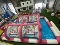 Équipement de parc aquatique gonflable personnalisé en PVC avec service OEM ODM pour les complexes hôteliers et les entreprises de location