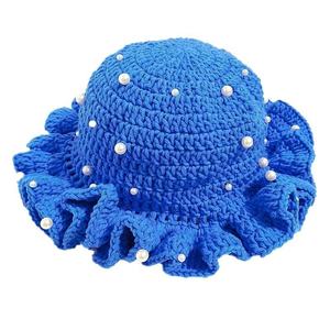 Crochet Foreign Trade for Cross-Border New Handmade Pleated Ruffled Personality Adult Fisherman <b>Hat</b> Character Breathable Cotton - Product Image 5