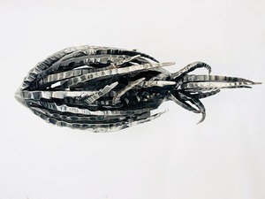 Figurine de poisson artistique en métal pièce maîtresse de table élégante pour salon bureau fête cadeau affichage utilisation décorative - Product Image 3