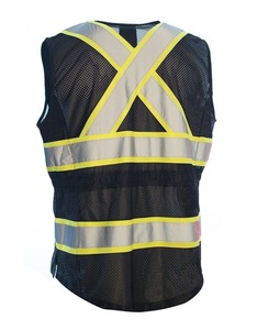 Smart tech vest built in led lighting <b>usb</b> <b>charging</b> <b>ports</b> personalized reflective printing for company uniforms made in Pakistan - Product Image 2