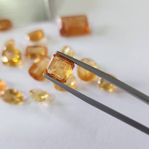 สีเหลืองธรรมชาติบุษราคัมรูปไข่/หมอนอิงตัดขนาดใหญ่ขายส่งสำหรับทำเครื่องประดับ - Product Image 2