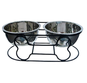 Fournitures alimentaires pour animaux de compagnie en acier inoxydable de conception personnalisée Bol pour chien Bol de service avec support Produits pour animaux de compagnie - Product Image 3