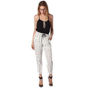 Pantalones Cómodos con Cintura Elástica y Estampado Digital Transpirable con Diseño Geo-Tribal en Contraste para el Tiempo Libre - Product Image 3