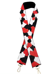 <b>Bag</b> <b>Strap</b> <b>Wide</b> Clear <b>Crossbody</b> Design with Tiger <b>for</b> Game Day Colleges Beaded Purse <b>Strap</b> Fashion Accessories - Product Image 5