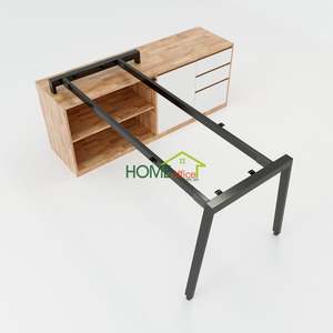 Contemporary Executive <b>Desk</b> 180x160 with Assembly Legs for Office Building & <b>Study</b>-Aton Concept HBAT022 - Product Image 3