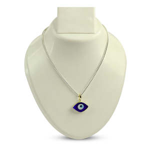 Gold-Plated Turkish Evil Eye Pendant <b>Charm</b> 20mm Islamic Religious Jewelry - Product Image 5