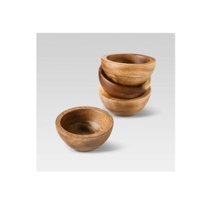 Tazón para servir comida de diseño clásico, tazón de madera de la mejor calidad, tazón de madera de forma personalizada de proveedores mayoristas - Product Image 5