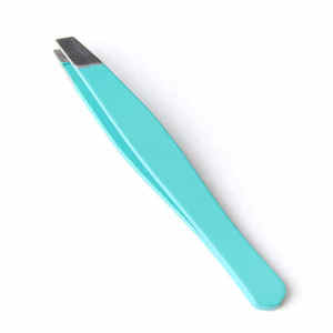 Pince à épiler professionnelle personnalisable pour extensions de cils, en acier inoxydable durable, longueur 10 mm, vente en gros - Product Image 1