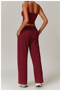 Débardeur de yoga moulant de style européen et américain, vêtements de fitness à séchage rapide, polyvalent pour les vêtements d'extérieur et la course à pied - Product Image 2