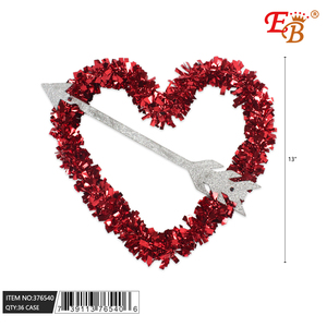14.5 \ "X13 \" FLÈCHE À Travers LE CŒUR PAILLETTES 36PCS/CS pour les Décorations de la Saint Valentin - Product Image 1