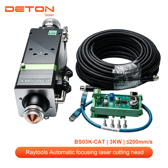 BS03K-CAT High Power Laser Cutting Head Kit, for Metal Engraving Cutting CNC Fiber Laser Equipment