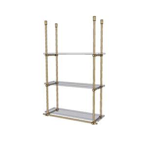 Estantes de latón de diseño para el almacenamiento de Baño de hotel de lujo con acabado de primera apariencia elegante - Product Image 5