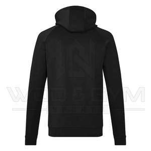 เสื้อฮู้ดกันหนาวสำหรับผู้ชายผ้าคอตตอนพิมพ์ลายปักลายขนแกะสีพื้นสำหรับฤดูหนาวโลโก้ตามสั่ง - Product Image 2