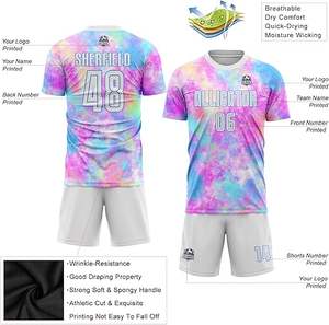 Ensemble de maillots de football à manches, nouvel uniforme d'entraînement pour adultes, pour hommes et femmes, sports d'équipe, vêtements d'équipe personnalisables - Product Image 3