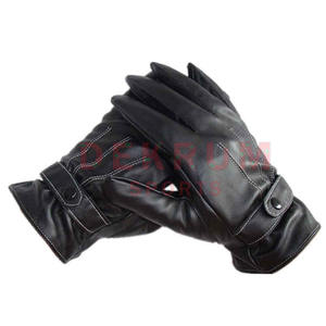 Gants en cuir solides de couleur différente pour femmes Gants en cuir personnalisés de saison d'hiver en bon matériau - Product Image 1