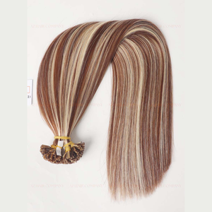 Vente en gros d'extensions de cheveux à pointe plate en kératine #3/#613 couleur cheveux humains Remy double tirage approvisionnement d'usine OEM - Product Image 5