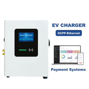 Estación de Carga para Vehículos Eléctricos de Pared, OCPP 4G, EVSE Modo 3, Nivel 2, Trifásica, con Pago POS, 22 kW, Mini Cargador Inteligente AC - Product Image 1