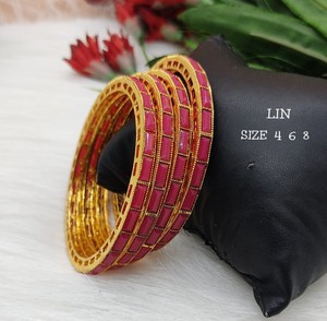 กำไลทองเหลืองแบบดั้งเดิม กำไลแต่งงานสำหรับผู้หญิงและเด็กผู้หญิง - Product Image 1